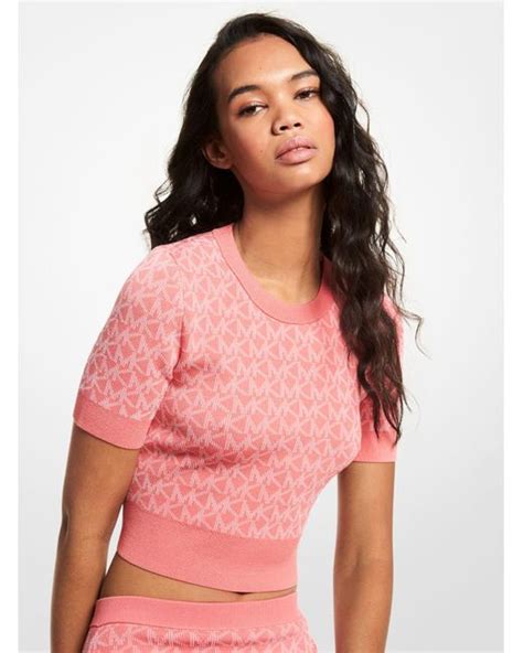 michael michael kors short sleeve pink|Michael Kors clothing.